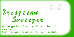 krisztian sveiczer business card